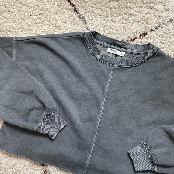 Faded navy / grey cropped crewneck - Picture 3 of 3